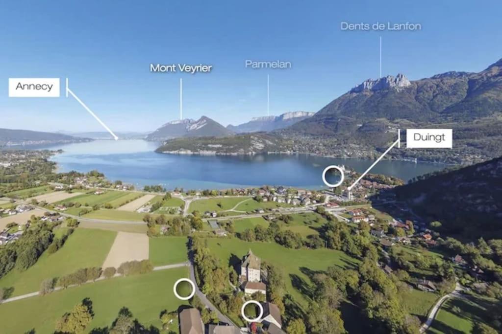 Duplex A 120 M Du Lac D'Annecy Duingt Eksteriør billede